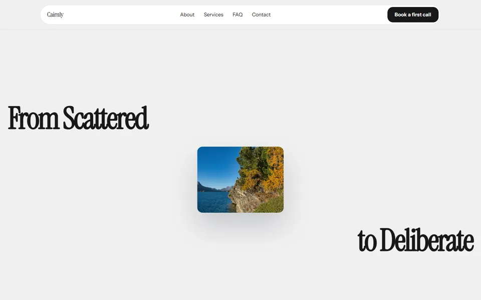 Personal coaching website made with 8B