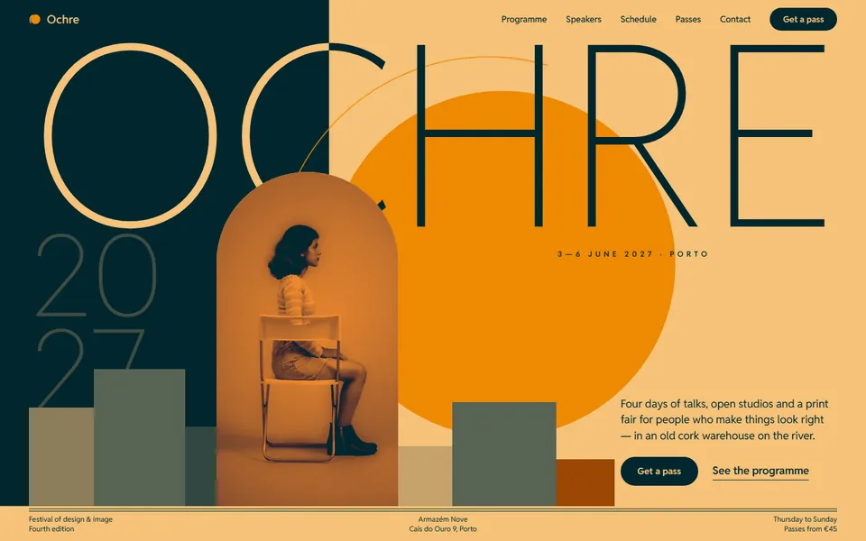 Design festival website made with 8B