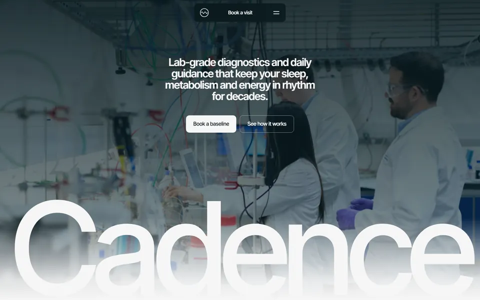Health clinic website made with 8B