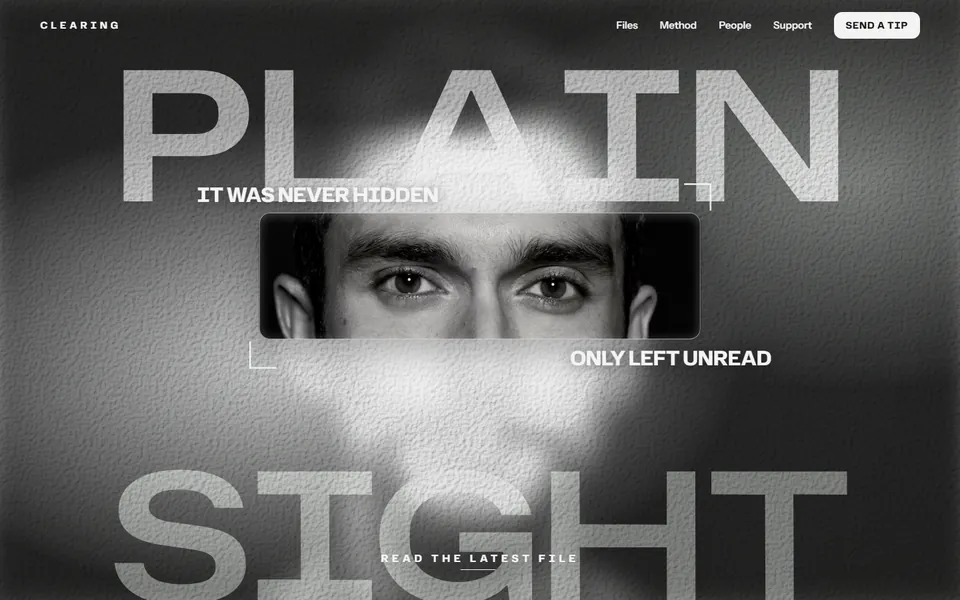 Investigative newsroom website made with 8B