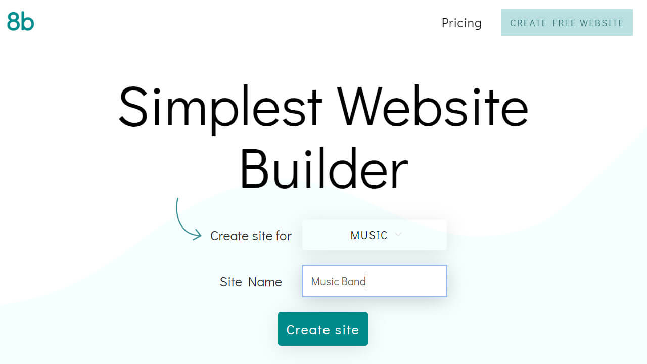 best website builder for musicians