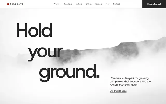 Law firm: first screen