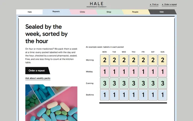Pharmacy: first screen
