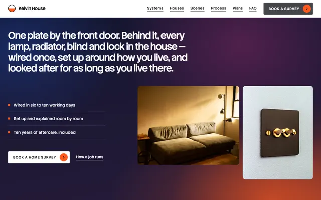 Smart home: first screen