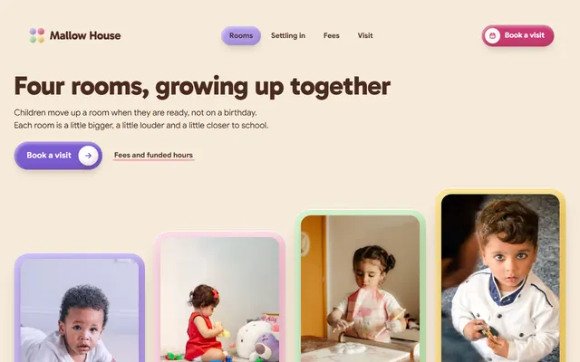 Daycare: first screen