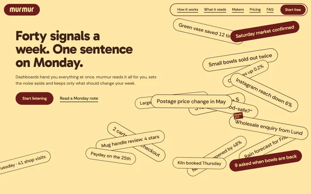 Saas: first screen