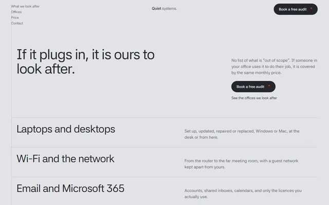 It support: first screen